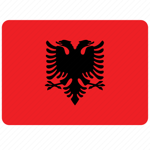 Flag, albania, country, european, national icon - Download on Iconfinder