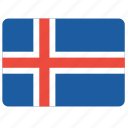 flag, country, european, iceland, national