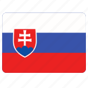 flag, country, european, national, slovakia