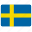 flag, country, european, national, sweden 