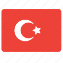 flag, country, european, national, turkey