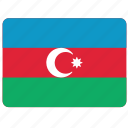 flag, azerbaijan, country, european, national