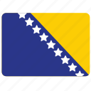 flag, bosnia and herzegovina, country, european, national