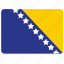 flag, bosnia and herzegovina, country, european, national 
