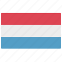 europe, flag, luxembourg, luxembourg icon 