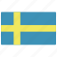 europe, flag, sweeden, sweeden icon 