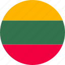lithuania, baltics, flag, country, national, flags