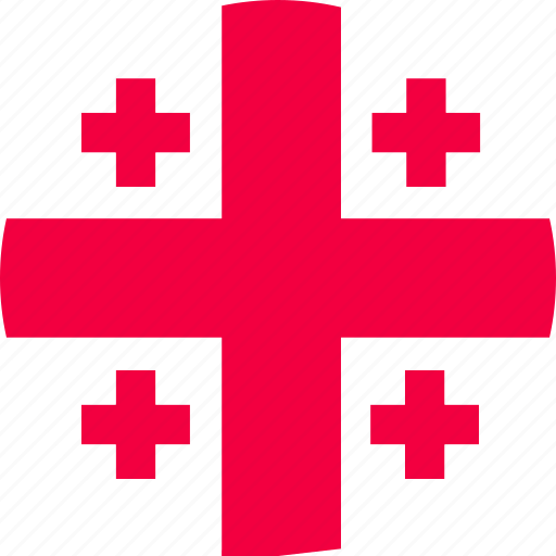 Georgia, flag, euroasia, country, national, nation, europe icon - Download on Iconfinder