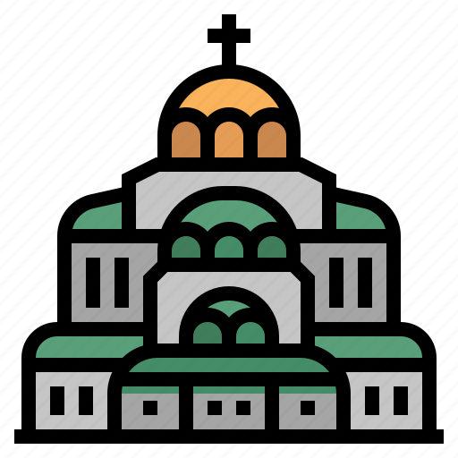 Bulgaria, european, landmark, sofia, alexander nevsky cathedral icon - Download on Iconfinder