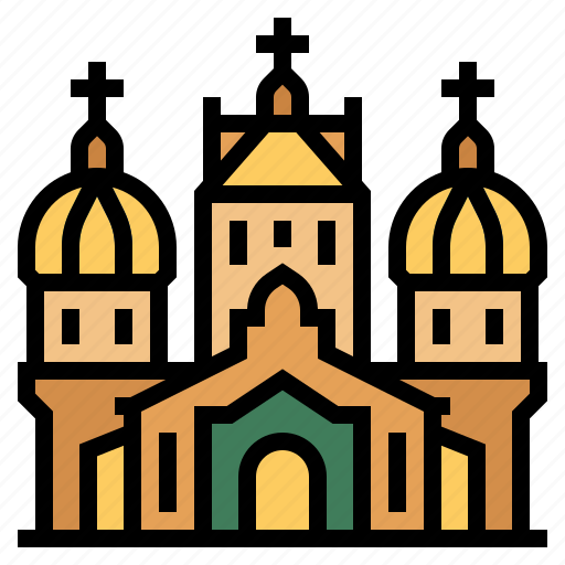 Almaty, european, kazakhstan, landmark, ascension cathedral icon - Download on Iconfinder