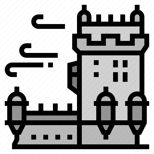 European, landmark, lisboa, portugal, belem tower icon - Download on Iconfinder