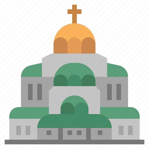 Bulgaria, european, landmark, sofia, alexander nevsky cathedral icon - Download on Iconfinder