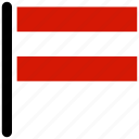 austrian, flag, country, flags, national