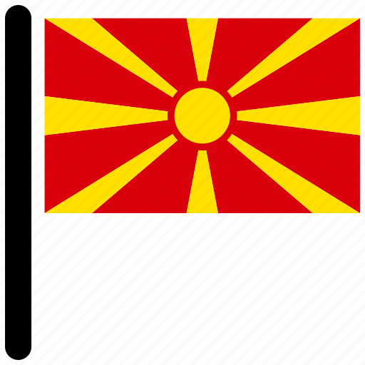 Flag, macedonia, country, flags, national icon - Download on Iconfinder