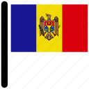 flag, moldova, country, flags, national
