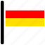flag, ossetia, country, flags, rectangular 