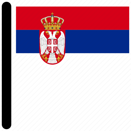 Flag, serbia, country, flags, square icon - Download on Iconfinder