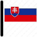 flag, slovakia, country, flags, national