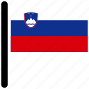 flag, slovenia, country, flags, national