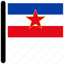 flag, yugoslavia, country, flags, rectangular 