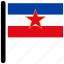 flag, yugoslavia, country, flags, rectangular 