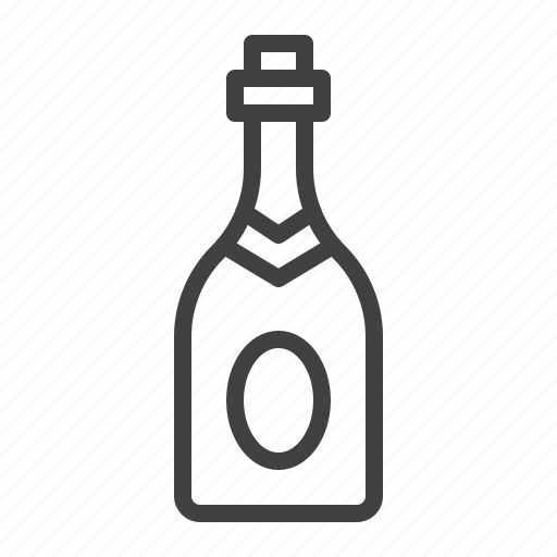 Champagne, bottle, wine, cork icon - Download on Iconfinder