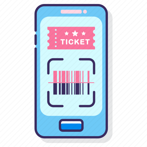 Mobile, scanning, ticket icon - Download on Iconfinder