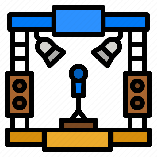 Stage, event, concert, show, spotlight icon - Download on Iconfinder