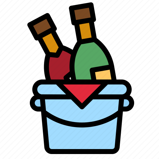 Wine, drink, celebration, bucket, champagne icon - Download on Iconfinder
