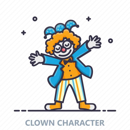 Birthday, celebration, character, clown, entertainment, joker, party icon - Download on Iconfinder