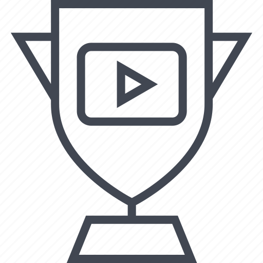 Award, media, trophy, video, youtube icon - Download on Iconfinder