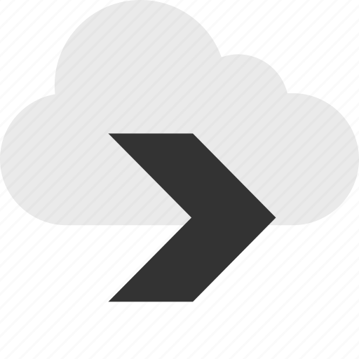 Arrow, cloud, point, right, server, up icon - Download on Iconfinder