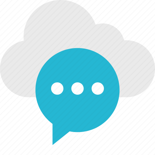 Bubble, chat, cloud, server, talk, up icon - Download on Iconfinder