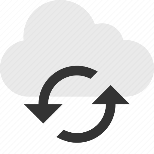 Cloud, loop, server, up icon - Download on Iconfinder