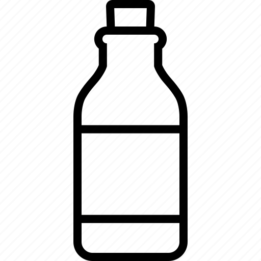 Bottle, cork, empty, label, potion, stopper, vintage icon - Download on Iconfinder
