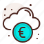 bank, cloud, euro, finance, fiscal, money, payment 