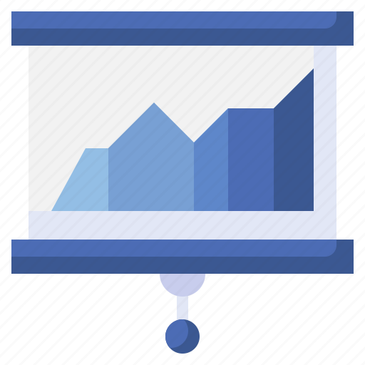 Stats, presentation, whiteboard, financial, statistics, bars, chart icon - Download on Iconfinder