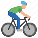exercising, cycling, bicycle, exercise, fitness, stick, man