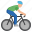 exercising, cycling, bicycle, exercise, fitness, stick, man 