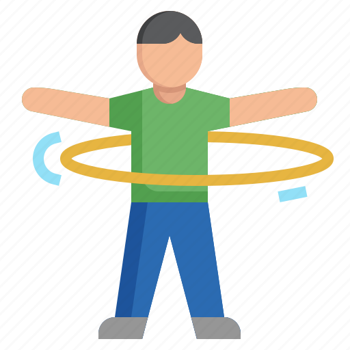 Exercising, hula, hoop, sports, activities, humanpictos, flexibility icon - Download on Iconfinder