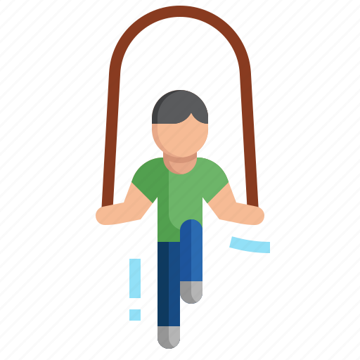 Exercising, jump, rope, jumping, fitness, stick, man icon - Download on Iconfinder
