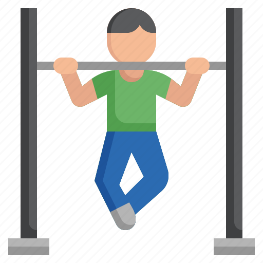 Exercising, body, weight, bar, exercise, sport, pull up icon - Download on Iconfinder