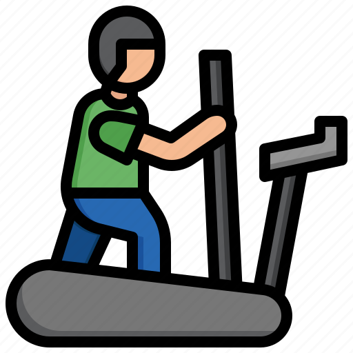 Exercising, exercise, wellness, treadmill, sports, competition, fitness icon - Download on Iconfinder