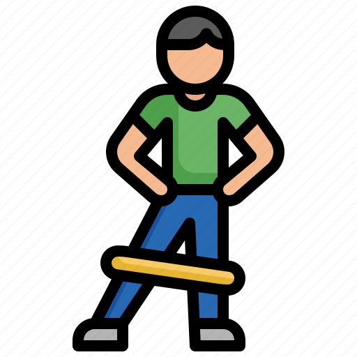 Exercising, resistance, bands, sports, training, exercise, legs icon - Download on Iconfinder