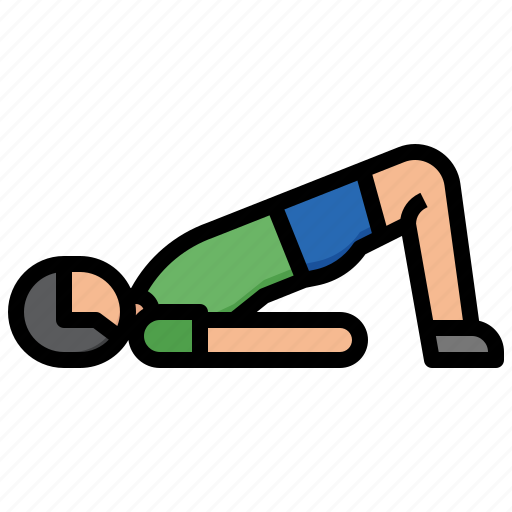 Exercising, shoulder, bridge, sports, wellness, relaxing, pilates icon - Download on Iconfinder