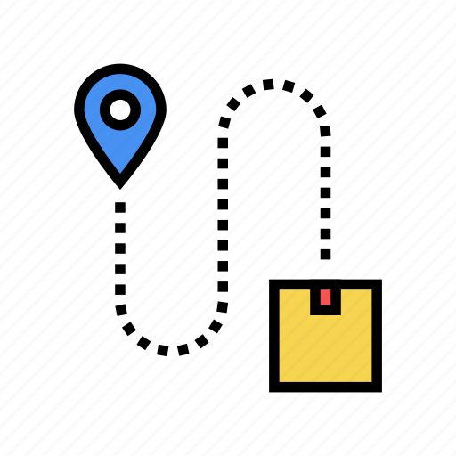 Logistic, abd, delivery, location, box, direction icon - Download on Iconfinder