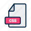 extension, css, file, format 