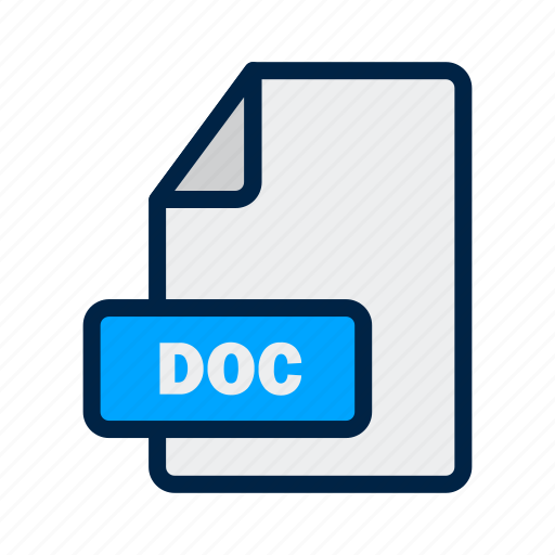 Extension, doc, file, format icon - Download on Iconfinder