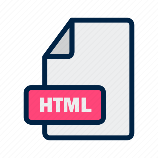 Extension, html, file, format icon - Download on Iconfinder