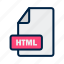 extension, html, file, format 